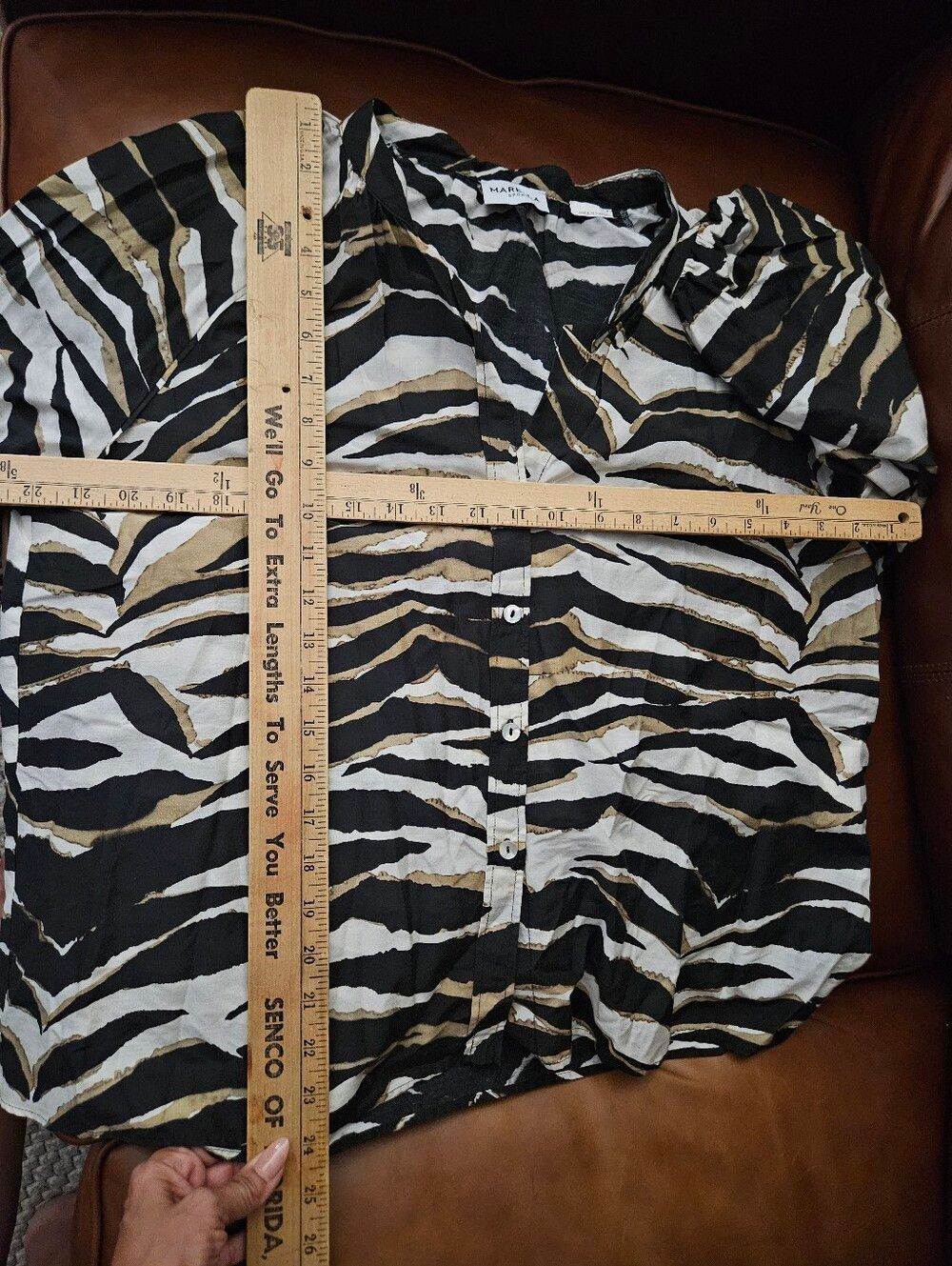 Marella Sport Baltico Black Animal Print Shirt - Picture 9 of 10